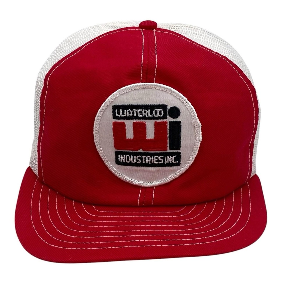 Vintage Waterloo Industries Inc Snapback Mesh Back Hat Louisville MFG Co‎